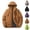 Black, variant on Men Hooded Padded Winter JacketMulti Zipper PocketsDrawstring HoodWindproof Insulated DesignWarm Outerwear for Outdoor Sports Green S