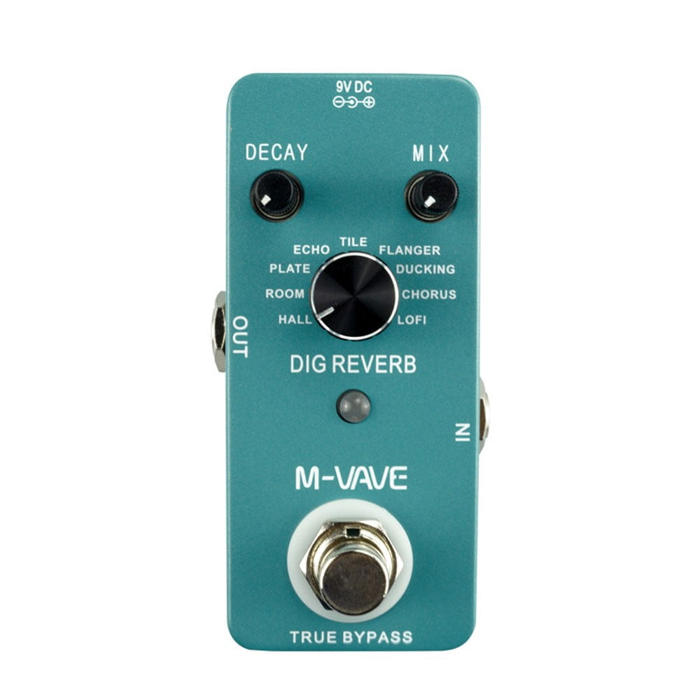 Professional For M-VAVE DIG REVERB Digital Guitar Effect Pedal 9 Reverb Types