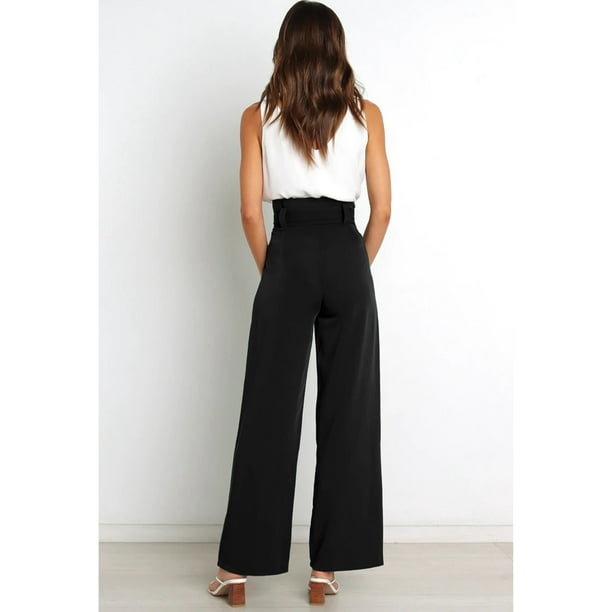 Pantalon De Lazo Dama Pantalones Con Lazo En La Cintura Para Mujer