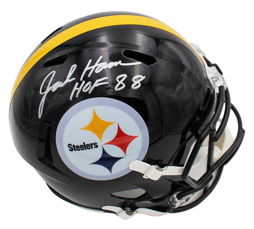 Jack Ham Autographed/Signed Pittsburgh Speed Full Size Football Helmet with "HOF 88" Inscriptions