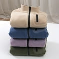 thumbnail image 4 of YunPes Girls Jacket Full Zip Fall Winter Soft Coat Outwear with Pockets Coat Kid, 4 of 6