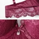 thumbnail image 3 of Conjunto de ropa interior Qarigey para mujer Sujetador clásico sexy Transpirable Agradable a la piel push-up Rojo 70B, 3 of 6