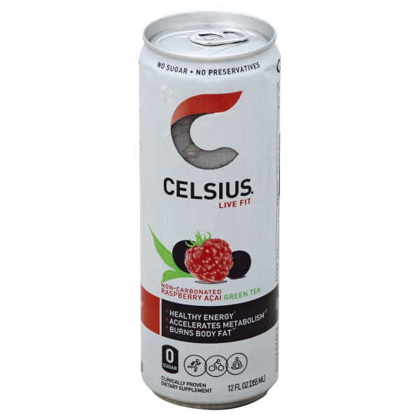 Celsius Raspberry Acai Green Tea, 12 Fl. Oz.