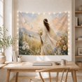 thumbnail image 5 of White Robed Figure Holding Flowers in a Meadow, Peaceful Vintage Style for Art Lovers, Inspirational Wall Decor, New Home Gift, Tapestry Wall Hanging for Bedroom and Dorm, 5 of 7
