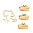 thumbnail image 4 of Cesta de frutas con soporte de metal, multifuncional, gran capacidad estilo D 3 cuadrículas, 4 of 7