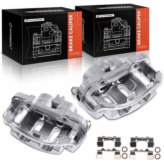 A-Premium Brake Caliper Assembly Compatible with Frontier 1998-2004 Pickup 1995-1997 D21 1992-1994 Front Side 2-PC Set
