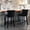 Black, variant on Gray Foam-Filled Barstools with Button Tufting / Relaxing Seating in Bars