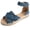 Blue Denim, variant on Women's Pemma, Tan Herringbone, Size 7