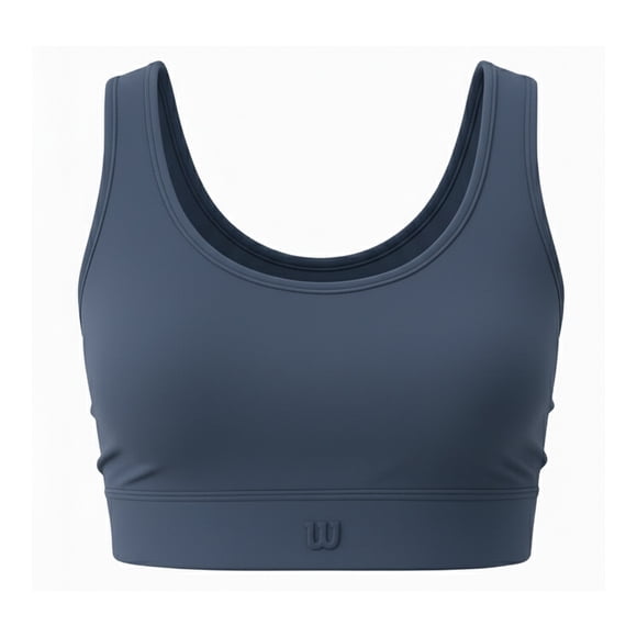 Top Deportivo Wilson para Mujer Peach Color Azul Acero Talla M