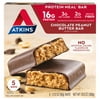 Atkins Chocolate Peanut Butter Protein Meal Bar, High Fiber, Meal Replacement, Keto Friendly, 5 Pk