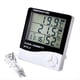 thumbnail image 2 of Termómetro e Higrómetro de Pantalla Grande para el Hogar, Reloj Despertador para Interiores y Exteriores, Medidor de Temperatura con Pantalla Digital., 2 of 5