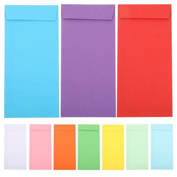 FRCOLOR cash envelopes 120pcs Money Envelopes Budget Cash Envelopes Money Saving Envelopes Tips Envelopes,6.3"X3.15"X0.04"