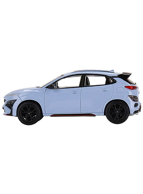 Hyundai Kona N Performance Light Blue Limited Edition to 1800 pieces Worldwide 1/64 Diecast Model Car by True Scale Miniatures