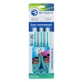 thumbnail image 1 of Brilliant Brosse à Dents pour Enfants, 5 à 9 Ans, Garçons et Filles, à Utiliser Lorsque les Dents d'Adulte Apparaissent, Tête de Brosse Ronde - Poils Micro Doux Qui Nettoient Toute la Bouche, Brosse à Dents à Poils Souples, Ensemble de 3 Brosses, Sarcelle, 1 of 8