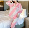thumbnail image 3 of Richie House Pajamas Set Long Sleeve Womens Button Down Sleepwear Soft Pj Set S-L RHW4033, 3 of 3