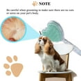thumbnail image 6 of LHYXU Small Dog Brush, Soft Dog Grooming Comb for Shih Tzus, Yorkies, Maltipoos, Maltese, Love Shape Puppy Massaging Pet Hair Brush, Cat Brush, for Small Dogs Cats of All Hair Types (BlueGreen), 6 of 7