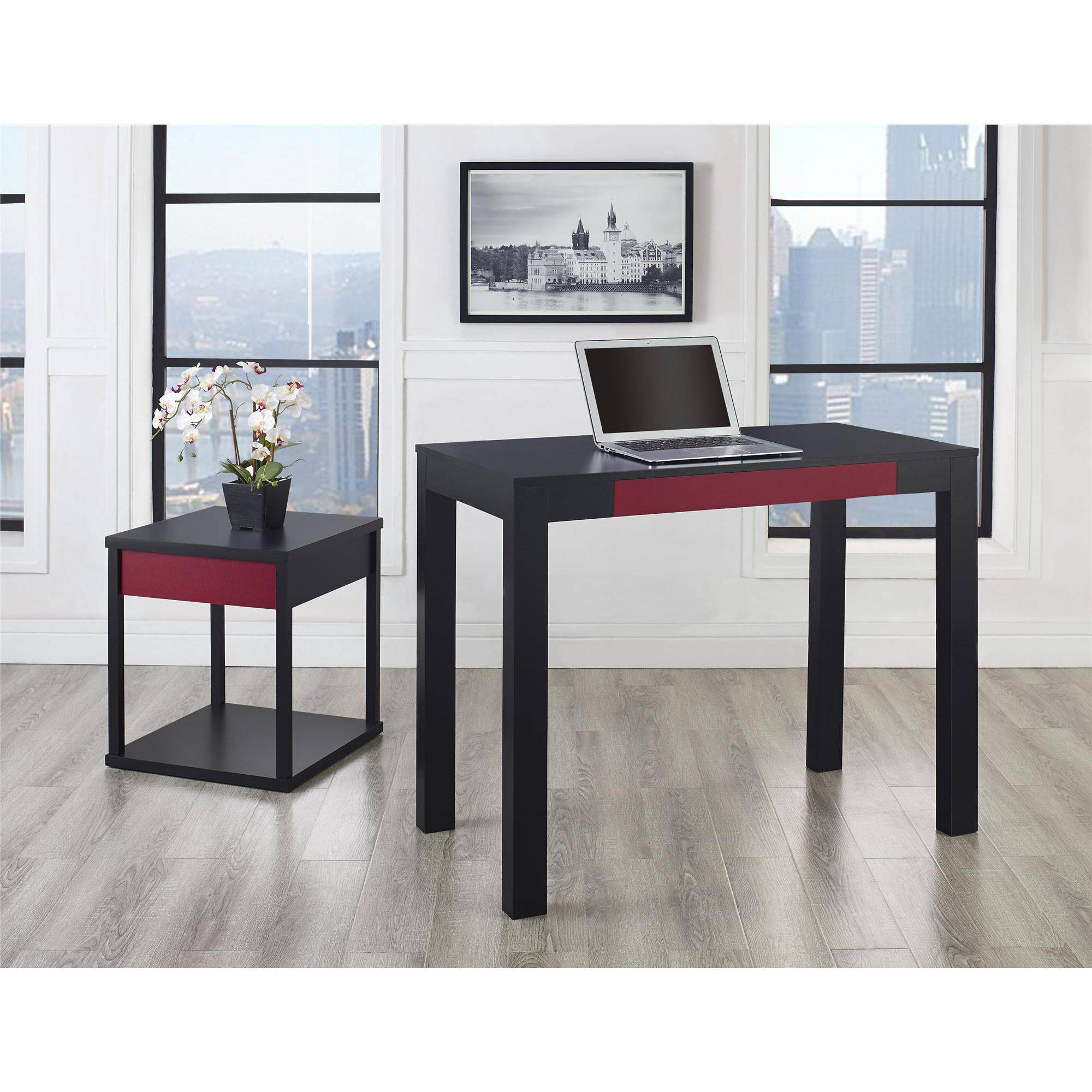 Parsons Desk With Colored Drawer, Multiple Colors - image 5 of 6