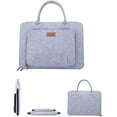 thumbnail image 4 of Ropch 15.6" Laptop Sleeve, Felt, Grey & Black, 4 of 7