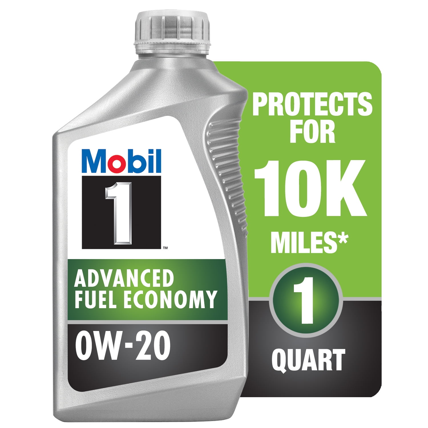 Mobil 1 Advanced Fuel Economy Full Synthetic Motor Oil 0W-20, 1 qt