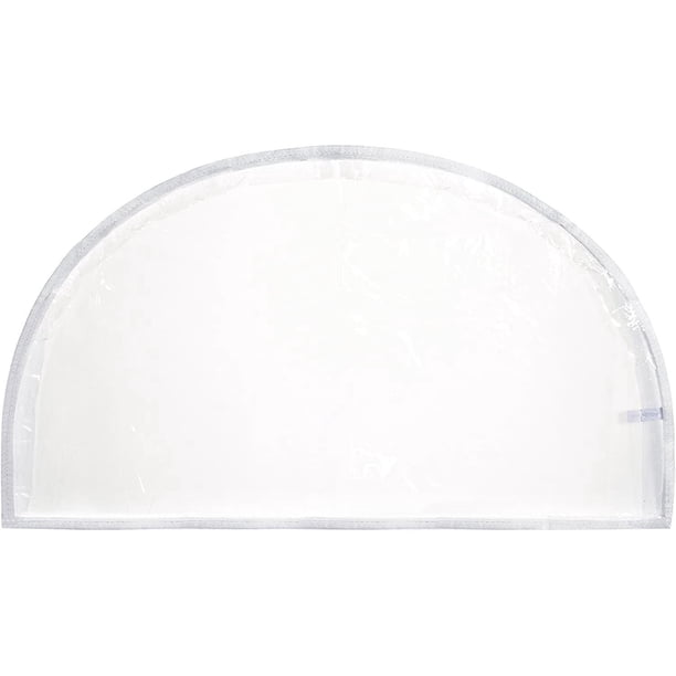 Fundas de vinilo transparente para hombros, traje de armario que protege el almacenamiento, decoración del hogar, juego de 12, 12 pulgadas de alto x 22 pulgadas de ancho x 2 pulgadas de prof