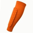 thumbnail image 3 of Soccer Shin Guards Football Leg Sleeves for Teens Adult Softball Volleyball orange XL, 3 of 8