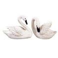thumbnail image 3 of Baoblaze 2Pcs Resin Sculptures Couple Swan Figurines Desk Swan Statues A, 3 of 8