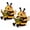 2pcs, variant on Bee Reading Light, Cute Book Light for Reading at Night, Warm Bee Statue Night Light, 3D Animal Table Lamp, Indoor Reading Books Nightlight for Book Lover Gift Cozy Indoor Reading Decor Gift (1pc)