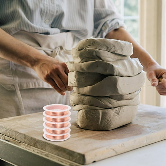 HEATSHAKING Copper Wire for Crafting 5Set Jewelry Making Supplies Art Supplies Diy Enthusiasts