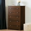 South Shore Vito 5-Drawer Chest, Sumptuous Cherry