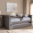 thumbnail image 2 of Allora Fabric Tufted Full Daybed with Trundle in Gray, 2 of 11