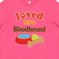 thumbnail image 4 of Inktastic Bloodhound Loved By A (Dog Breed) Youth T-Shirt, 4 of 5