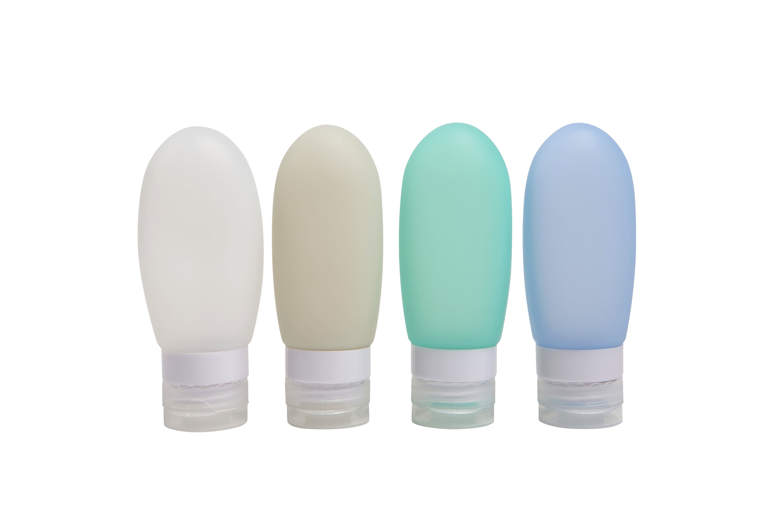 Protege Silicone Travel Bottles Set with EVA Bag - 4 Pack