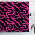 thumbnail image 1 of Ambesonne Pink Zebra Shower Curtain, Exotic Magenta Stripe, 69"Wx70"L, Magenta and Black, 1 of 3