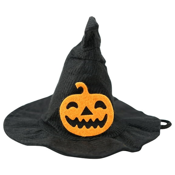 Halloween Dog Witch Hat Adjustable Lightweight Breathable Design Pet Headdress Cosplay Prop