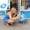 I09# Blue, variant on 2026 Summer Porch Goose Outfit for 23" Summer Bikini Lawn Goose Costume Clothes for Outdoor Patio Yard Lawn Art Decoration,Yellow
