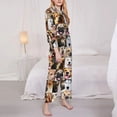 thumbnail image 3 of KLL Collage of different dogs Print Women's Long Sleeve Pajamas with Pants Sleepwear Loungewear 2 Set-Medium, 3 of 7