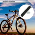 thumbnail image 2 of Unique Bargains 1 Set Universal Bicycle Spokes 12G Bike Wheel Spokes Nipple Black Carbon Steel Black-251mm, 2 of 7
