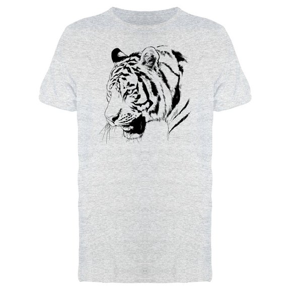 Amazing Siberian Tiger Sketch Tee Men's -Image by Shutterstock