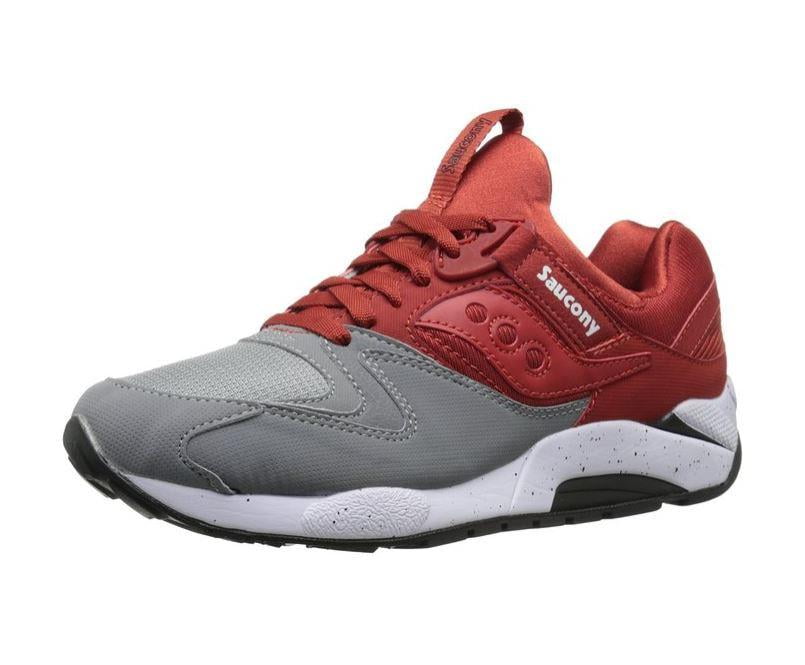 Saucony Men's Grid 9000 Grey/Red Ankle 