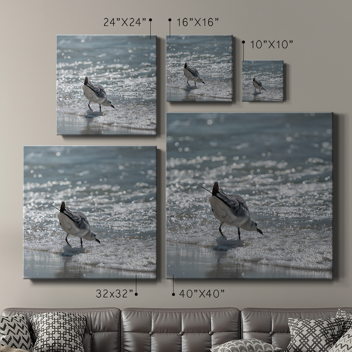 Wexford Home Bottoms Up-Premium Gallery Wrapped Canvas, 40" x 40" - Ready to Hang