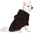 thumbnail image 2 of Salouo Red Spider On The Web Pattern Small Dog Hoodie Sweatshirts Dog Clothes Coat Clothing Puppy Sweater Outfit Pullover Pet Winter Coat Sweater Outfit-Large, 2 of 7