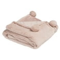thumbnail image 2 of SAFAVIEH Dalson Pom Pom Throw Blanket Pink, 2 of 2