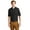 Black, variant on Men's Stain Resistant 1X1 Ribbed Cuffs Polo Shirt