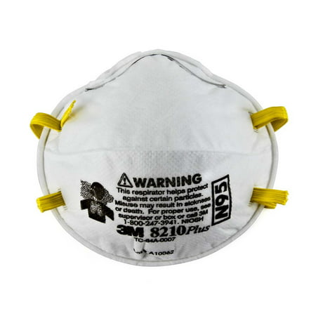 3M Particulate Respirator 8210Plus, N95 (Best Respirator For Fumes)