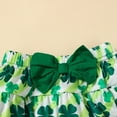 thumbnail image 4 of Youmylove Toddler Baby Girl Summer Clothes Infant Girls Short Sleeve St.Patrick's Day Romper Bodysuits Ruffles Shorts Outfits 6-12 Months, 4 of 9