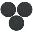 thumbnail image 1 of Furnish My Place Geometrical Pattern Indoor/Outdoor Refine Dark Gray Rug, Abstract Area Rug, Doorway Mat, Contemporary Rug for Living Room, Entryway, Made in USA, 18" Round - Set of 3, 1 of 5