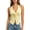 Yellow, variant on Women Slim Fit Backless Halter Neck Short Top with Tie String Hollow Out Cami
