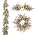 thumbnail image 2 of Best Choice Products Guirnaldas y coronas navideñas predecoradas para escaleras Decoración de chimenea Adornos navideños para puerta delantera, 2 of 4