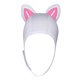 thumbnail image 2 of Gorro de buceo con orejas de gato, gorro de natación térmico de neopreno de 3 mm, gorro de surf para Blanco Rosa Línea Blanca, 2 of 9