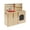 Natural, variant on ECR4Kids 4-in-1 Kitchen, Sink, Stove, Oven, Microwave and Storage, Play Kitchen, Natural